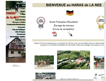 Tablet Screenshot of haras-de-la-nee.com